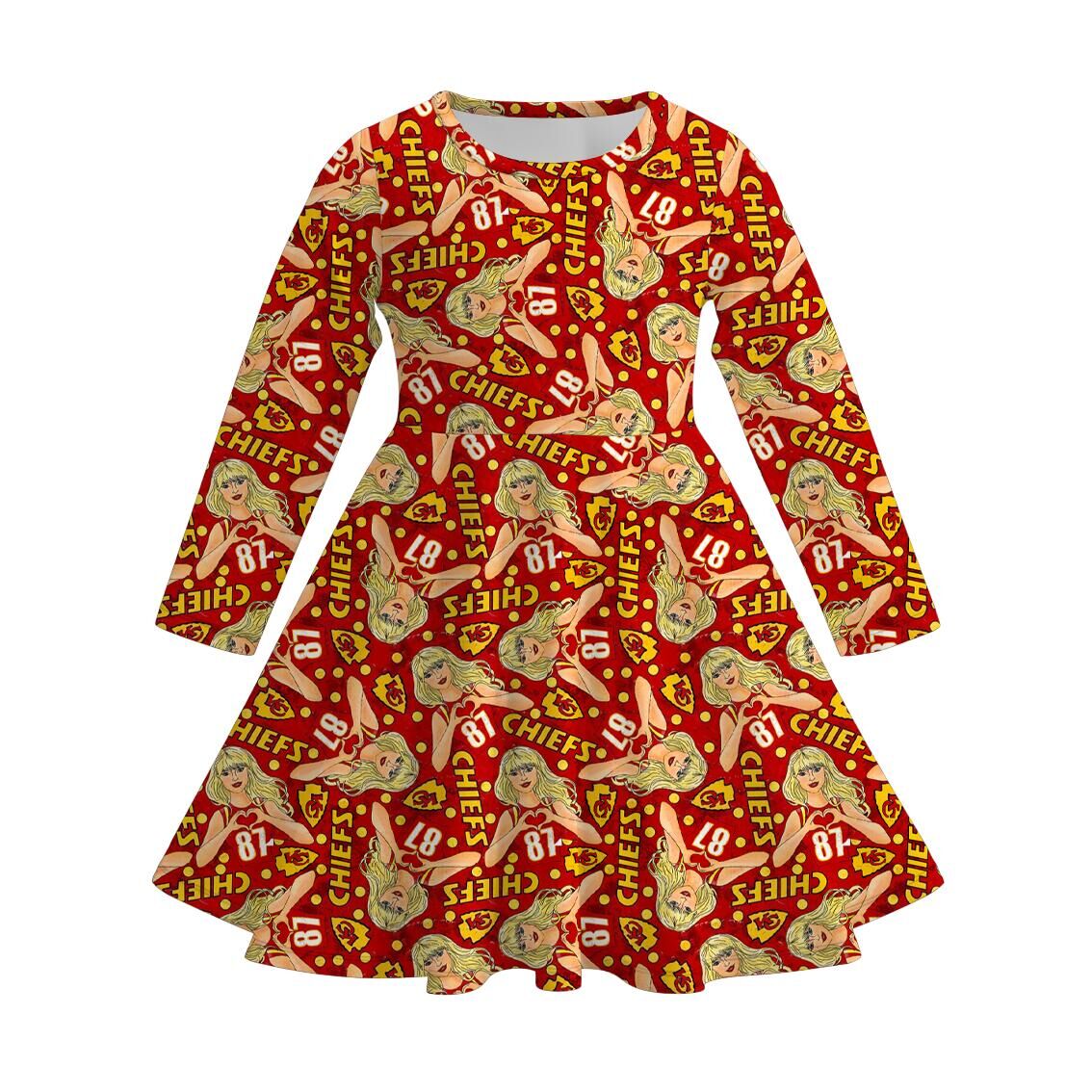 （Pre Order）Girls TS Print Dress