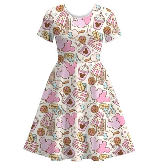 （Pre Order）Adults Summer Cartoon Print Dress