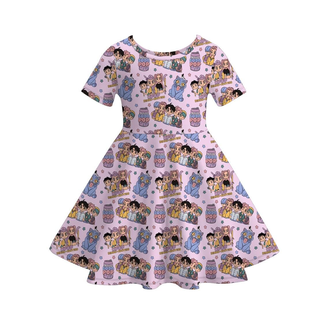 （Pre Order）Family Movie Character Print Dress&Top