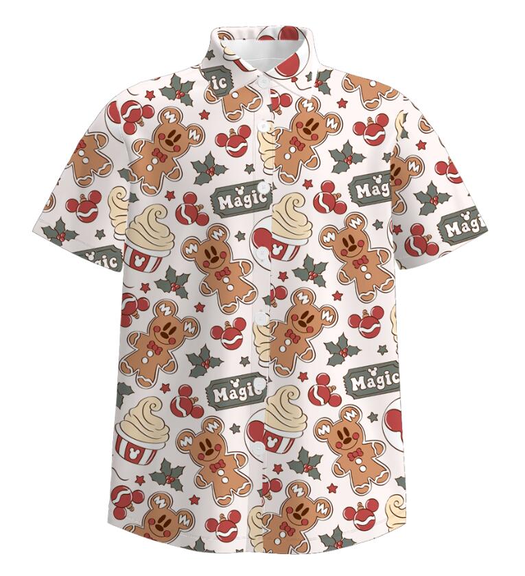 （Pre Order）Daddy Christmas Print Shirt
