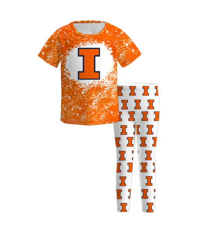 （Pre Order）Family Football Team Print Outfit Dress,Set&Romper