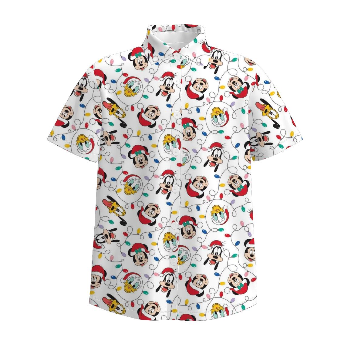 （Pre Order）Adults Christmas Cartoon Print Shirt