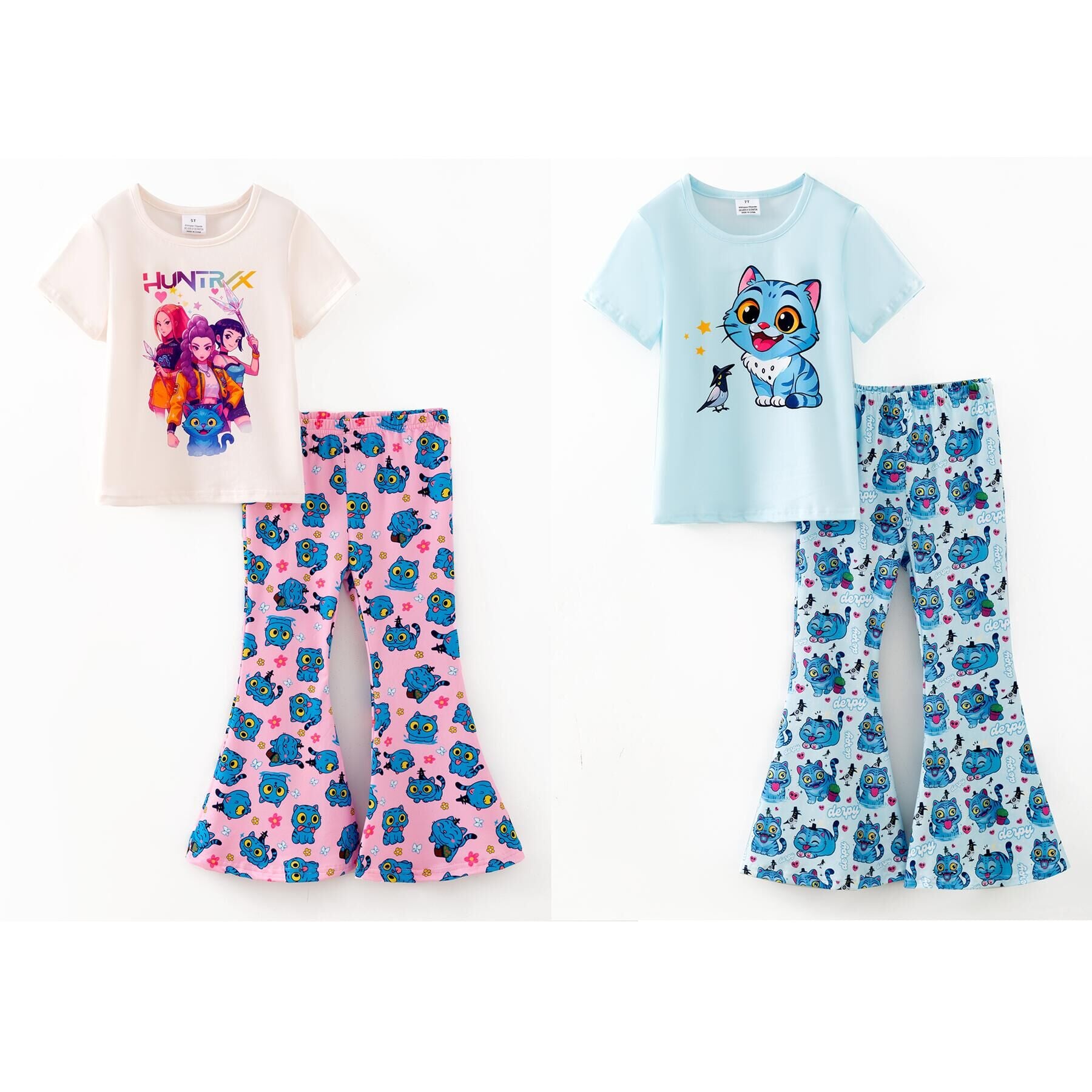 （Pre Order,Prepack Zone）Girls Movie Character Print Outfit Set（Mix Size）