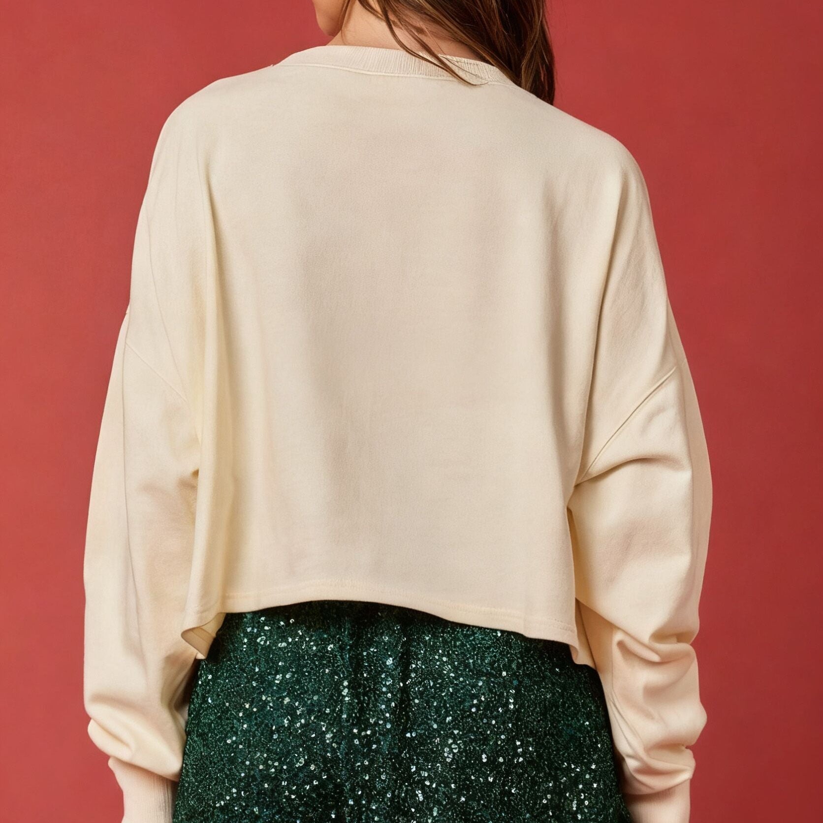 （Pre Order）Adults Christmas Sequin Sweatshirt