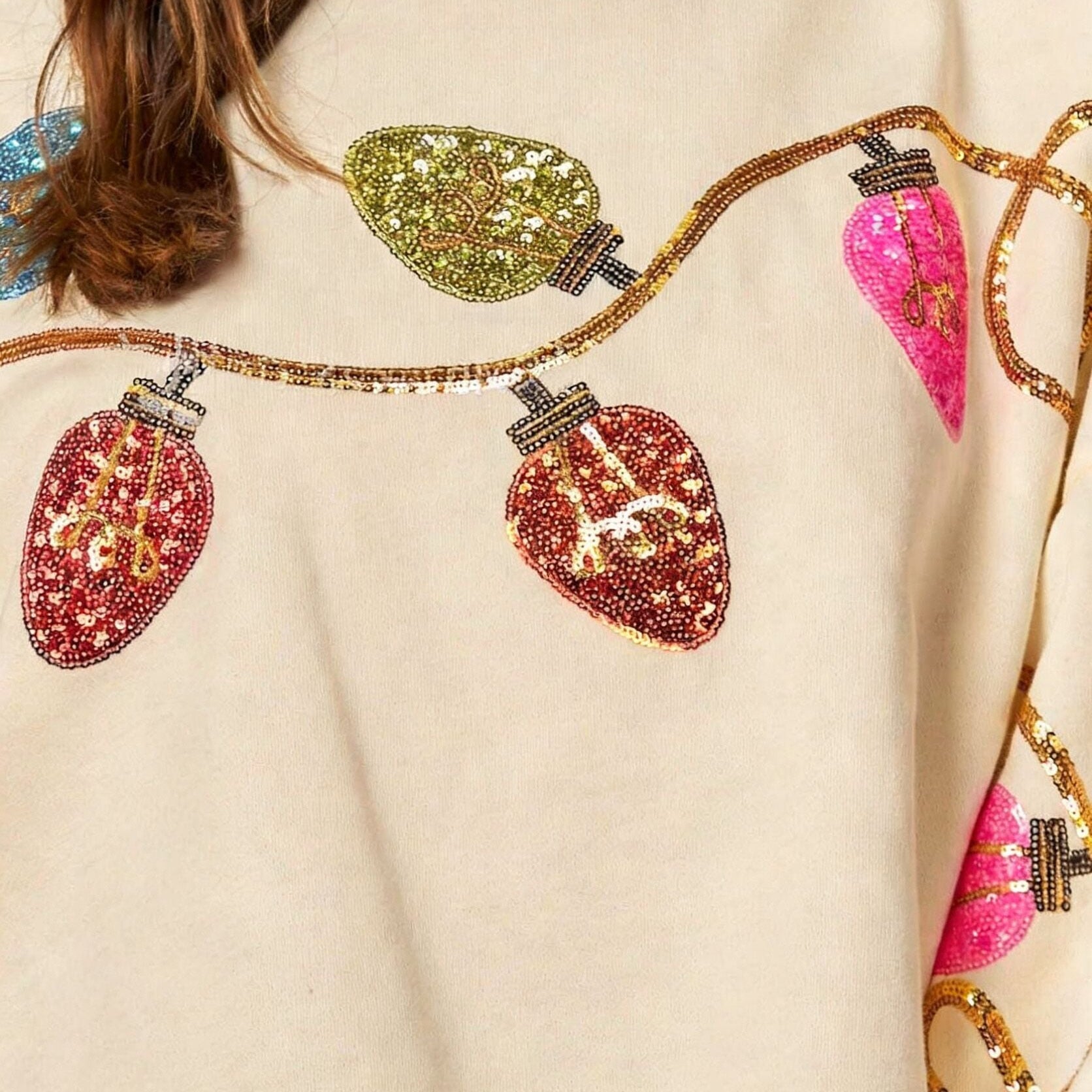 （Pre Order）Adults Christmas Sequin Sweatshirt