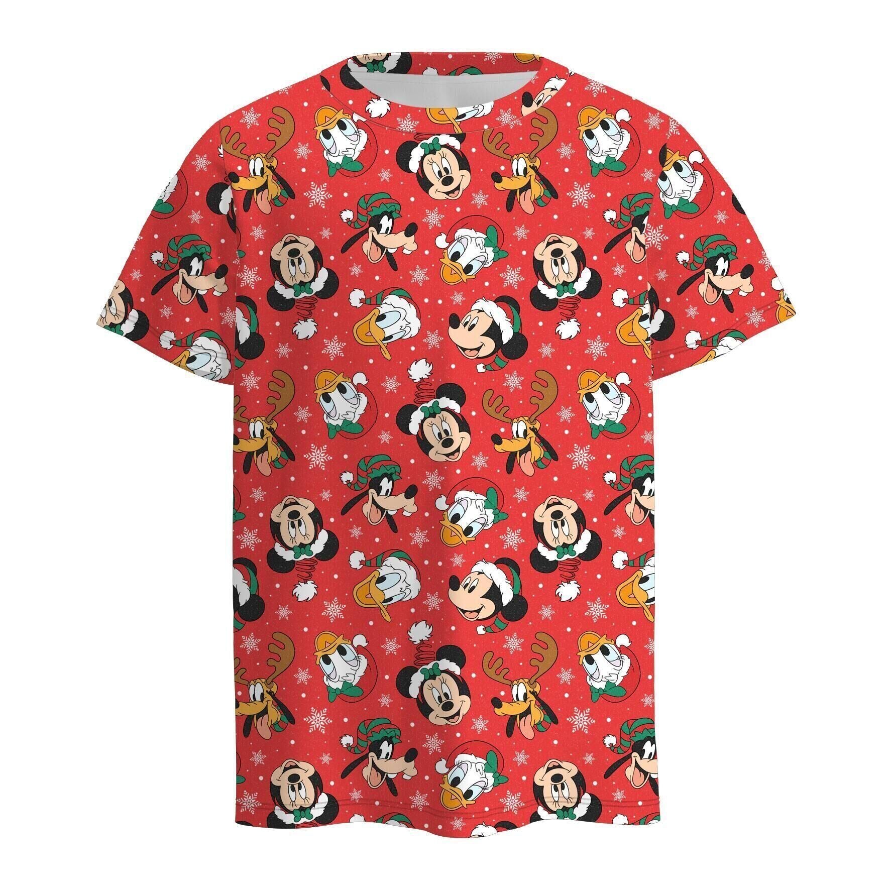 （Pre Order）Family Christmas Cartoon Print Dress,Set＆Top