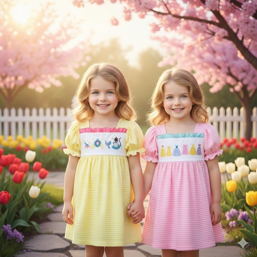 （Pre Order,Prepack Zone）Girls Princess Embroidery Dress（Mix Size）