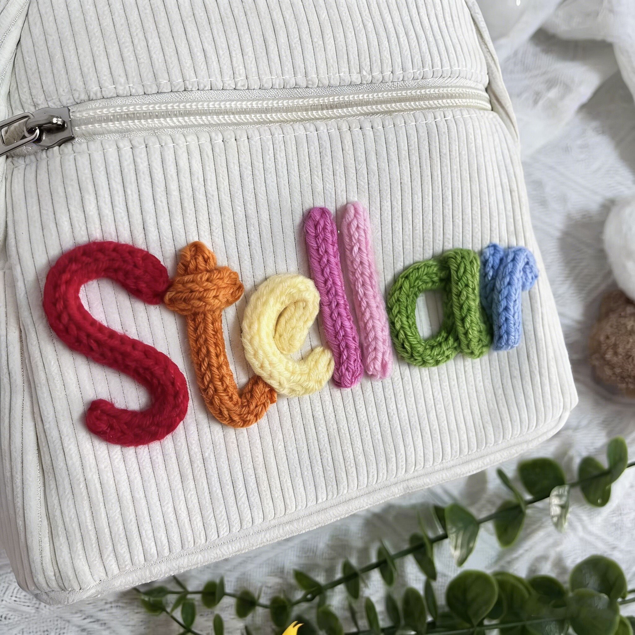 （Pre Order）Personalized Backpack Name Embroidery - Customizable Bag