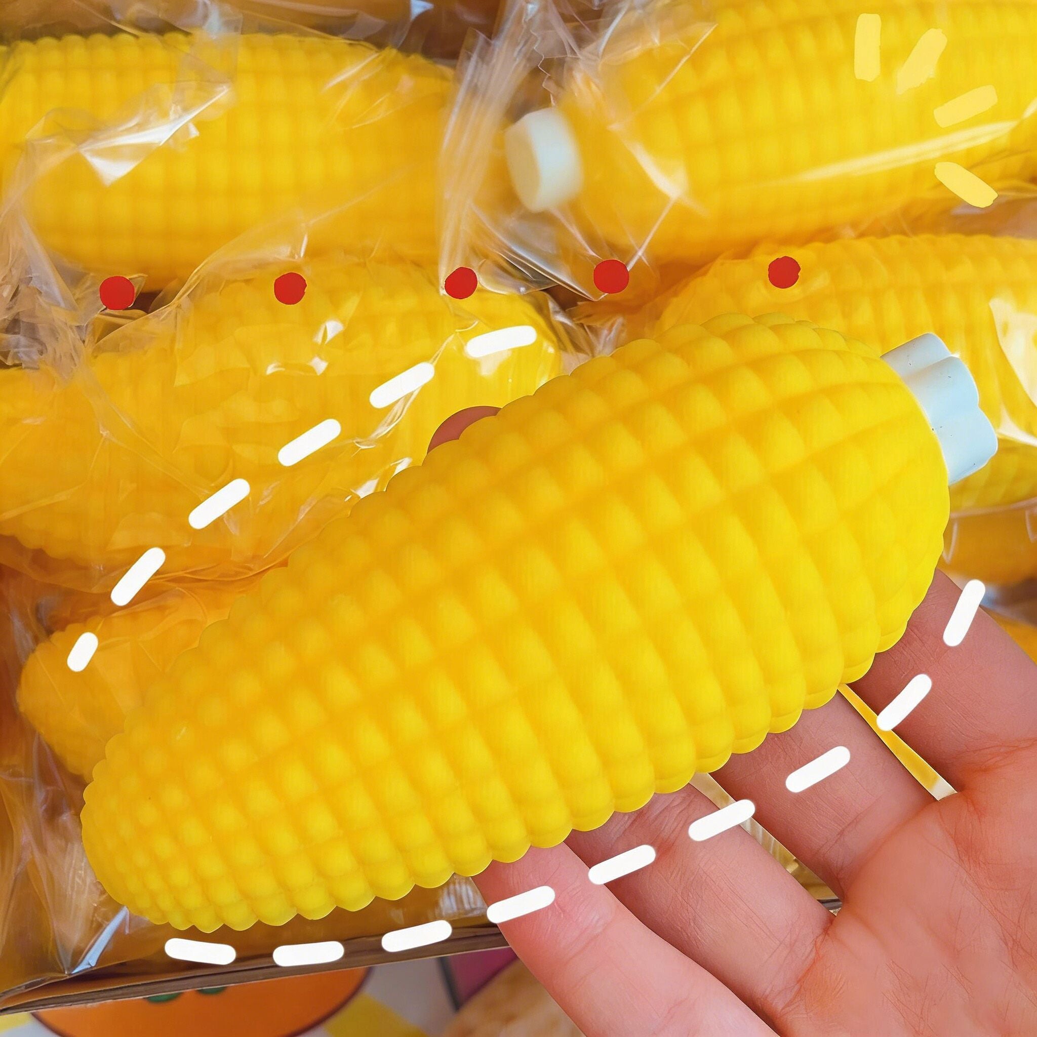 （Pre Order）Squeeze Peanuts, Hamburgers, Corn Toy