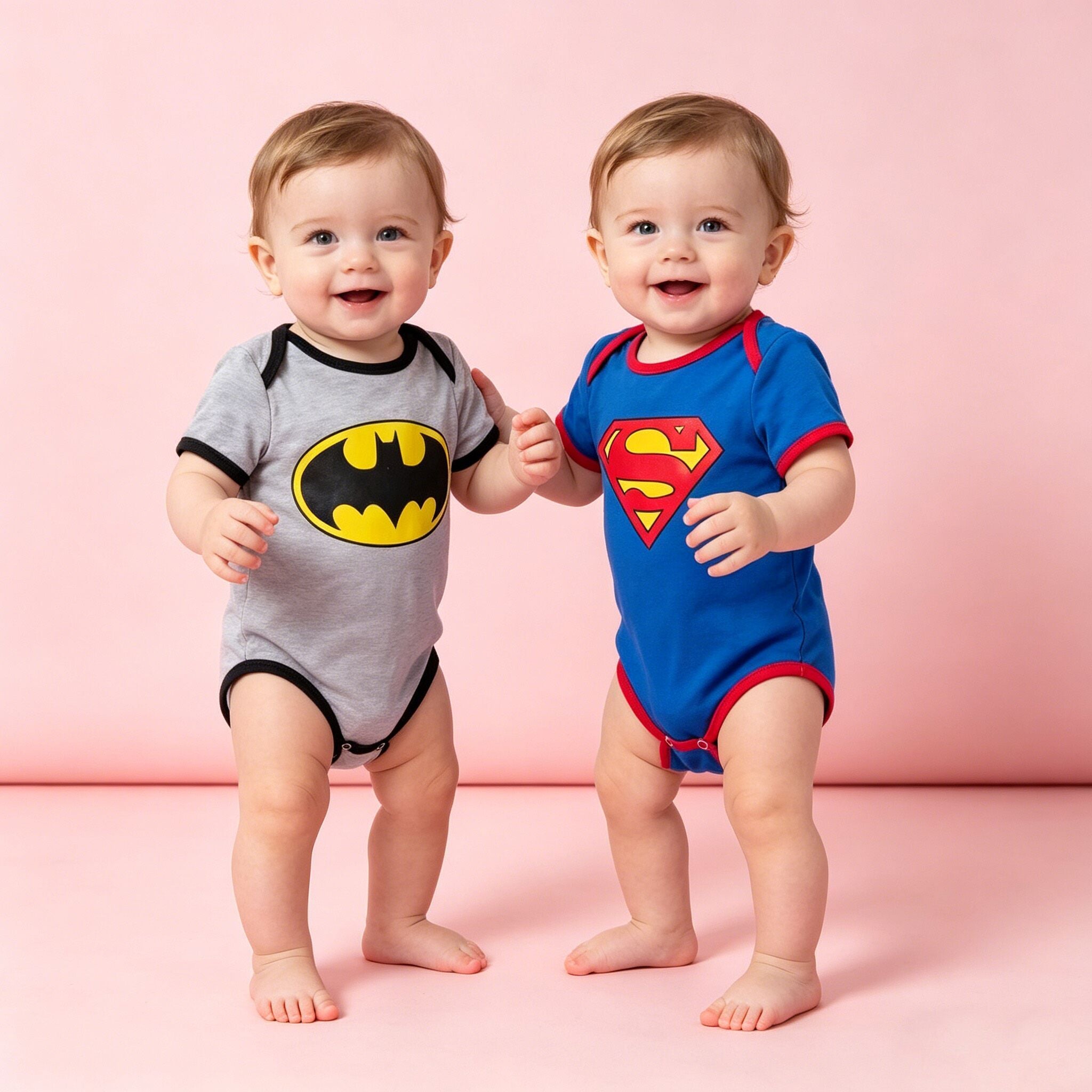 （In Production）Toddler Boys Spring&Summer Superman Print Romper