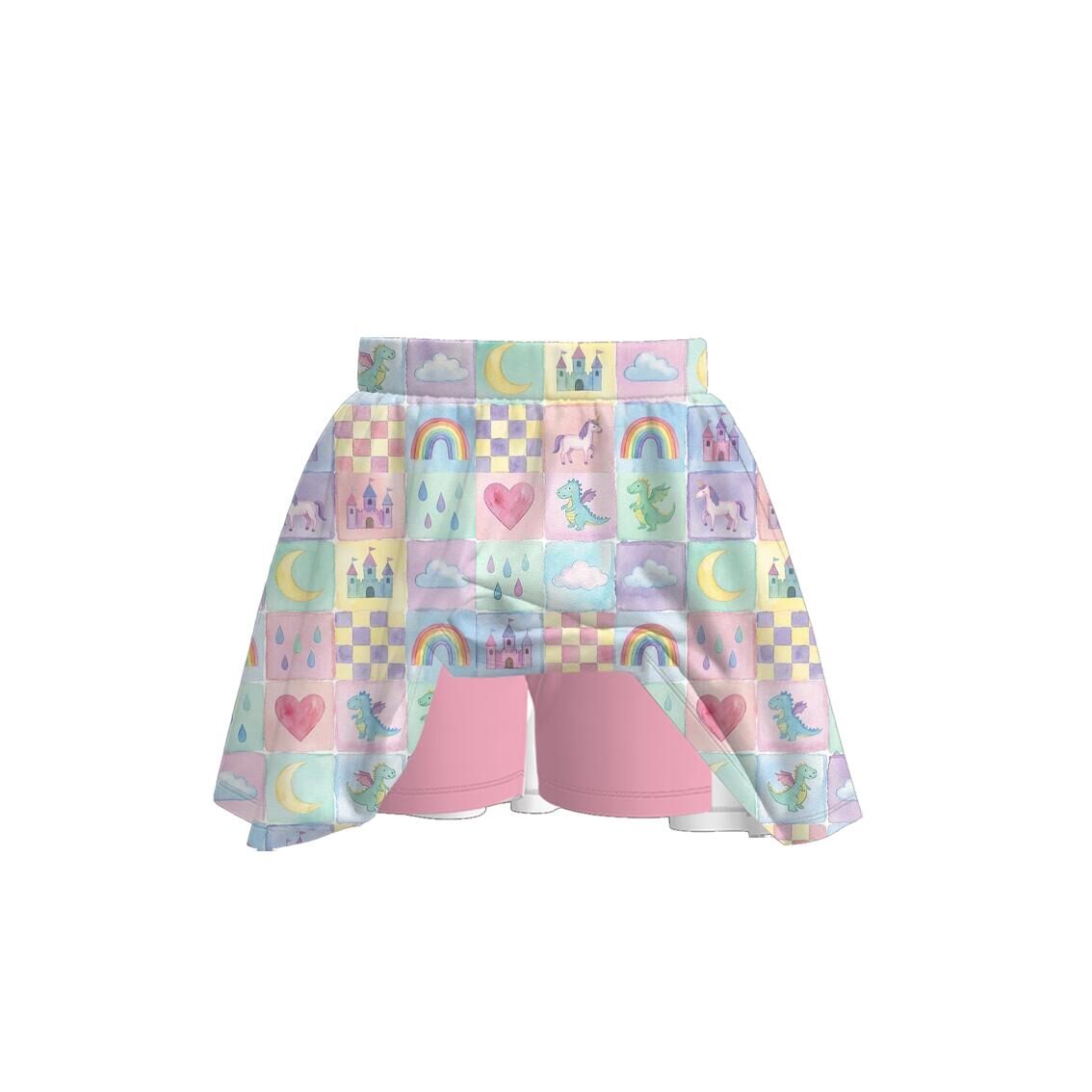 （Pre Order）Girls Spring&Summer Print Top,Dress&Pants