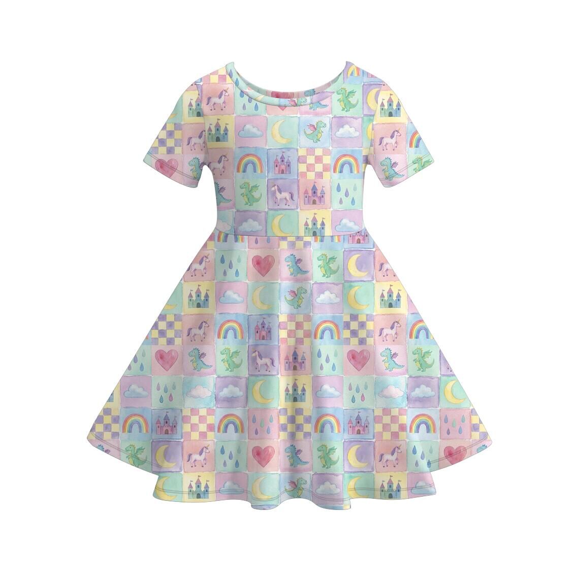 （Pre Order）Girls Spring&Summer Print Top,Dress&Pants