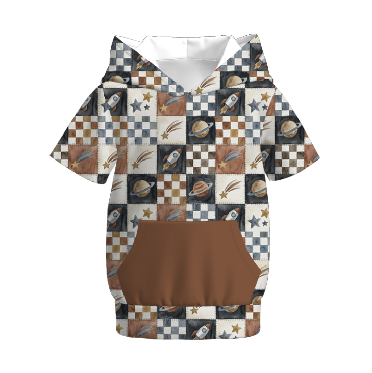 （Pre Order）Brothers Spring and Summer Planet Print Hoodie＆Romper