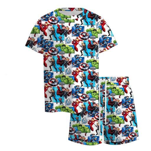 （Pre Order）Siblings Spring&Summer Movie Hero Print Dress,Set&Top