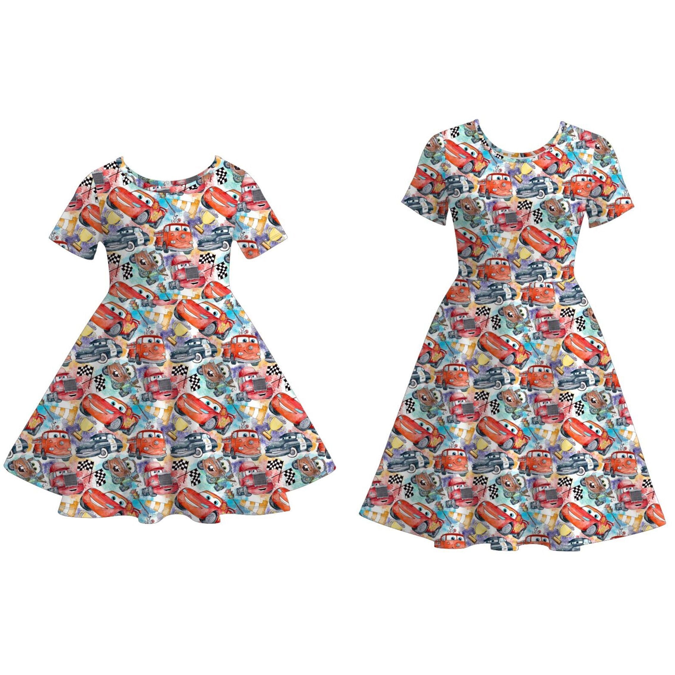 （Pre Order）Family Summer Cartoon Print Dress