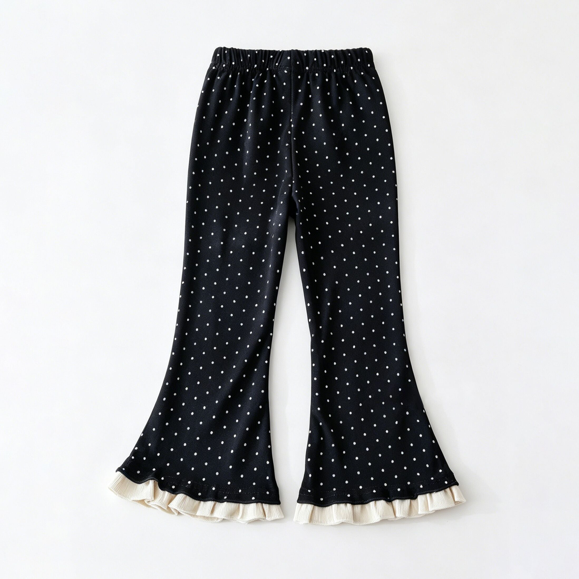（In Production）Girls Polka Dot Lace Flared Pants