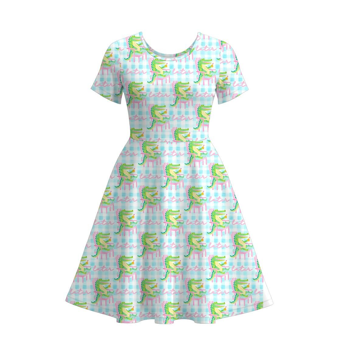 （Pre Order）Adults Cartoon Print Dress