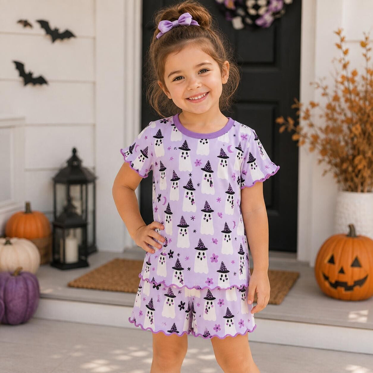 （Pre Order）Sisters Halloween Embroidery Scallop Set