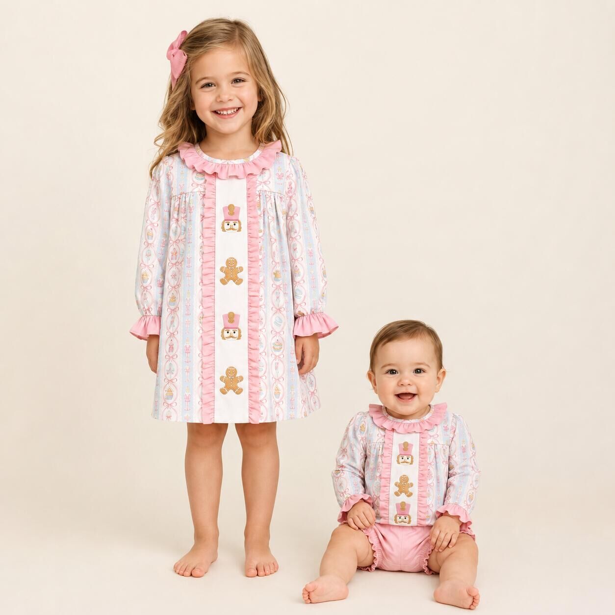 （Weekly Pre-Order）Sisters Christmas Embroidery Dress,Set&Romper（Ends 8.23）