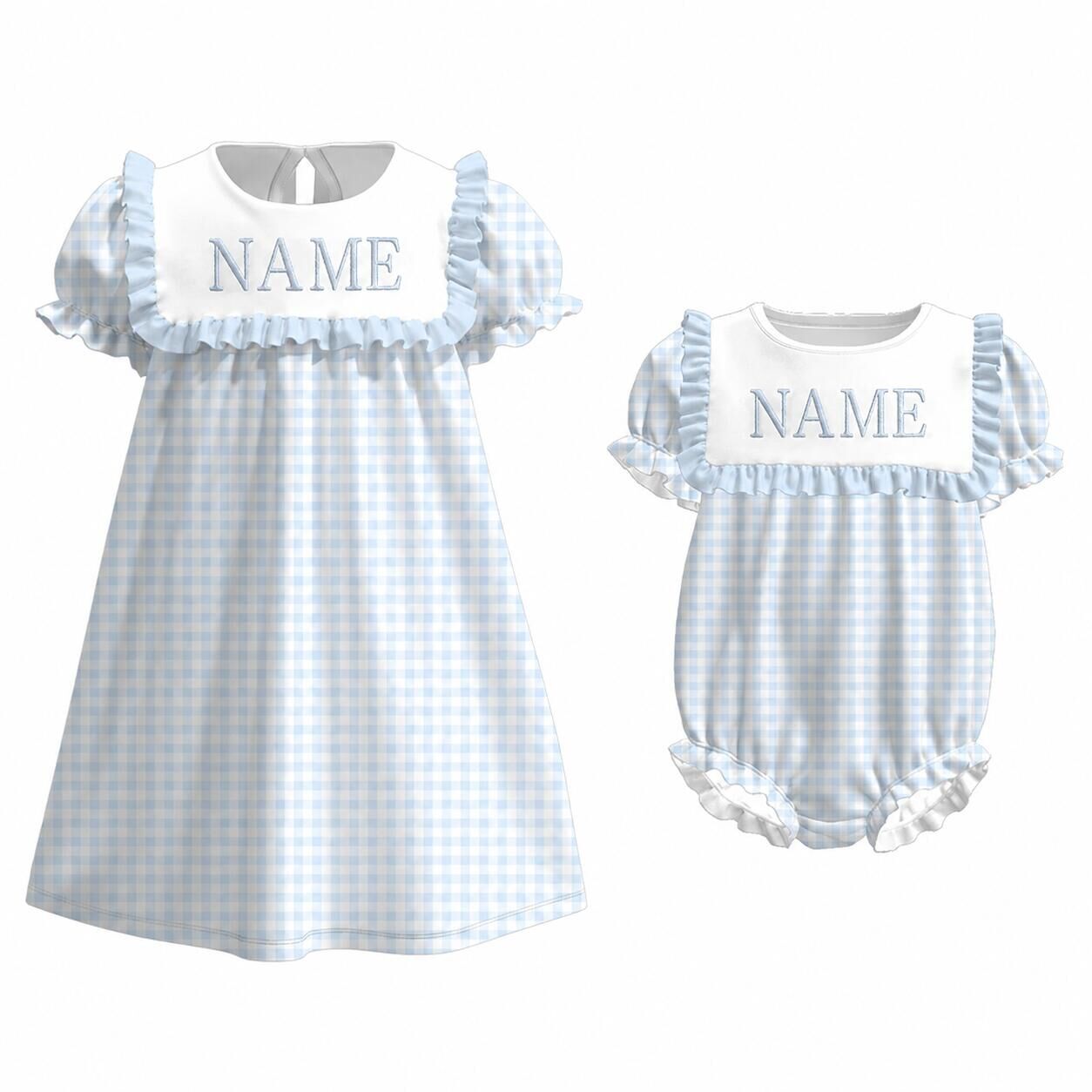 （Pre Order）Sisters Spring&Summer Bow Embroidery Dress&Romper