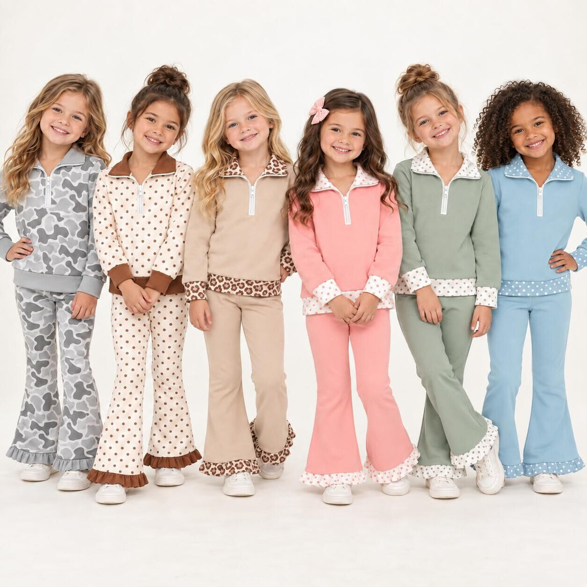 （Weekly Pre-Order）Girls Fall&Winter Zipper Outfit Set（Ends 10.6）