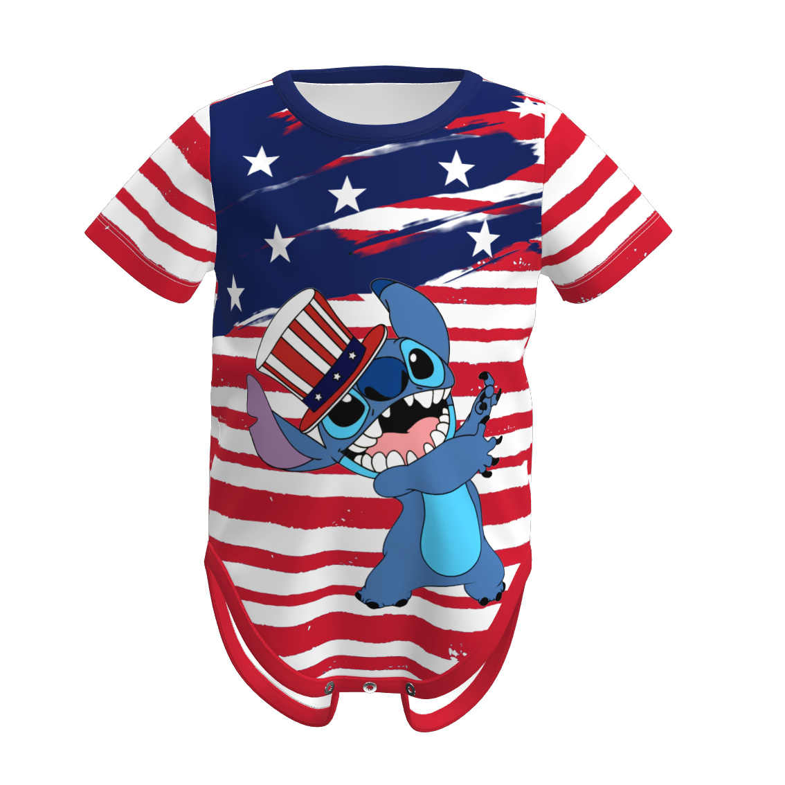 （Pre Order）Family Patriotic Print Dress,Romper and Top