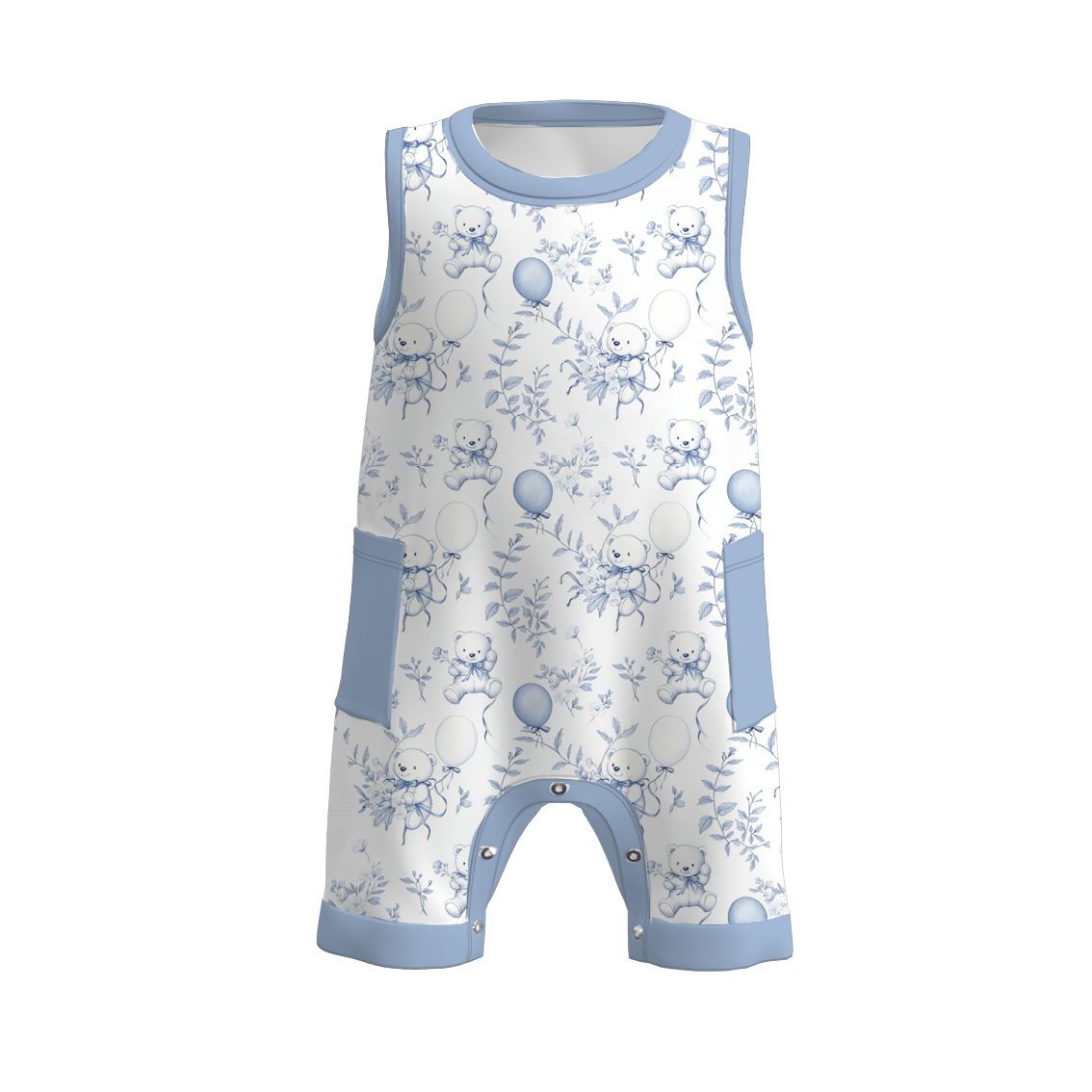（Pre Order）Sibling Spring and Summer Balloon Print Dress,Romper and Set
