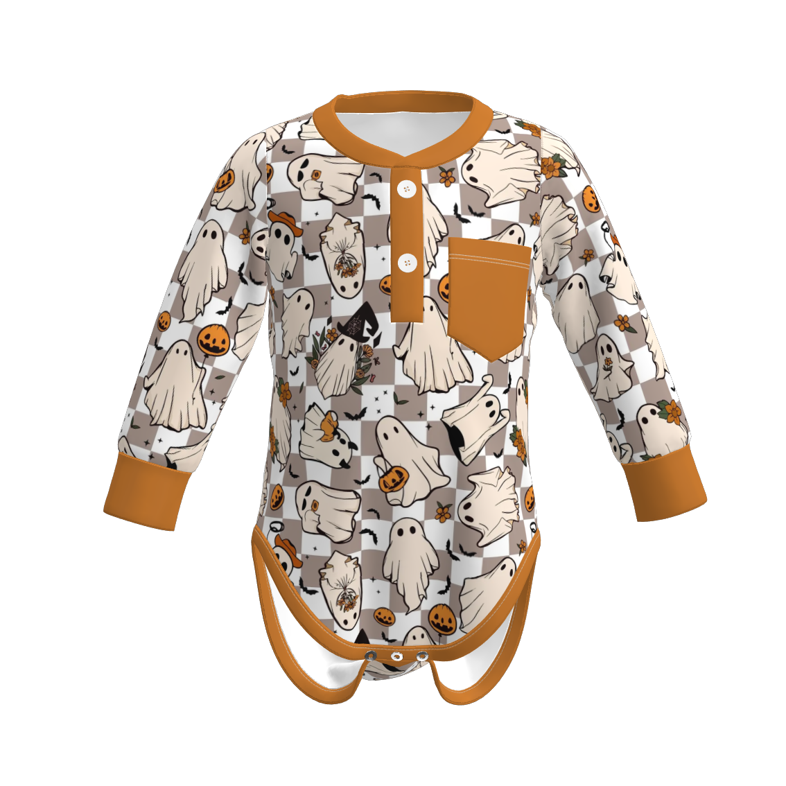（Pre Order）Family Halloween Cartoon Print Dress,Top＆Romper