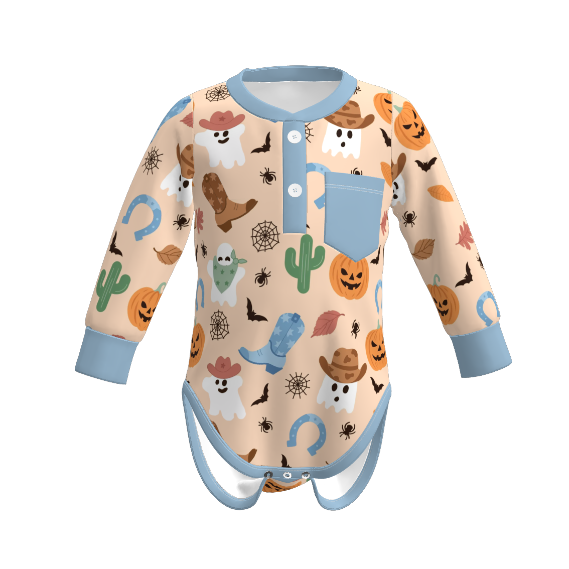 （Pre Order）Family Halloween Cartoon Print Dress,Top＆Romper
