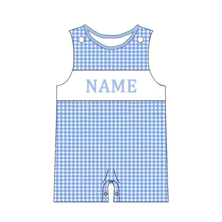 （Pre Order）Sibling Birthday Embroidery Smocked Dress,Romper＆Shorts Set