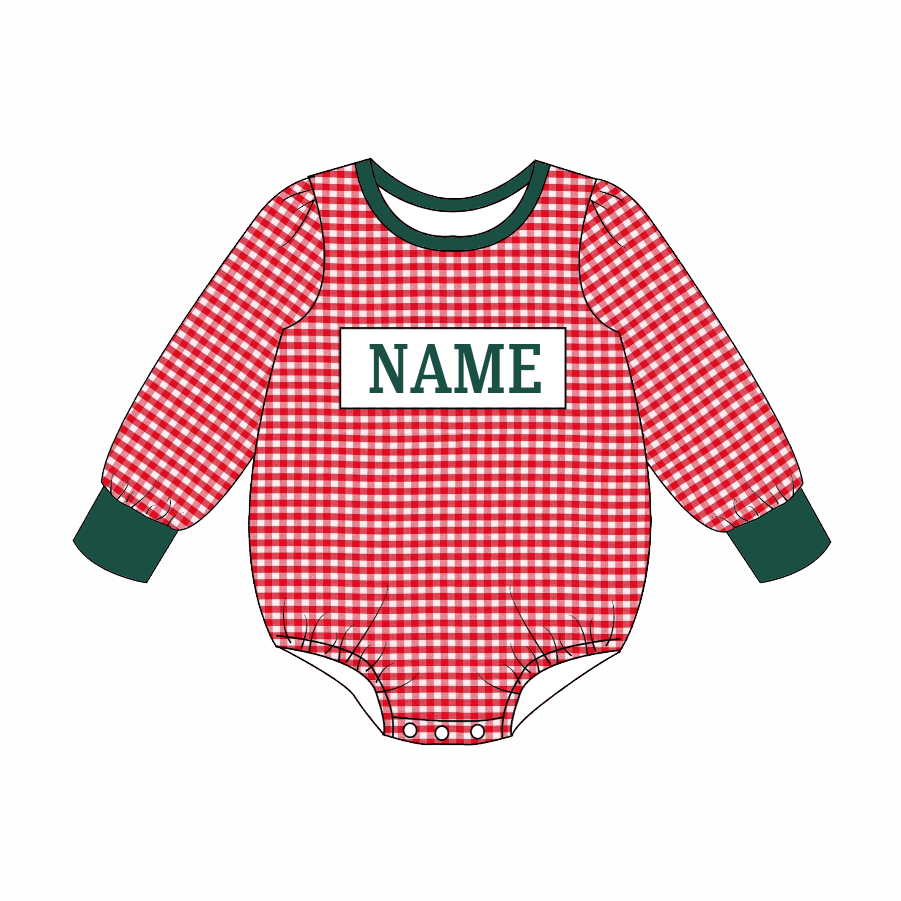 （Pre Order）Family Christmas Embroidery Smocked Dress,Set&Romper