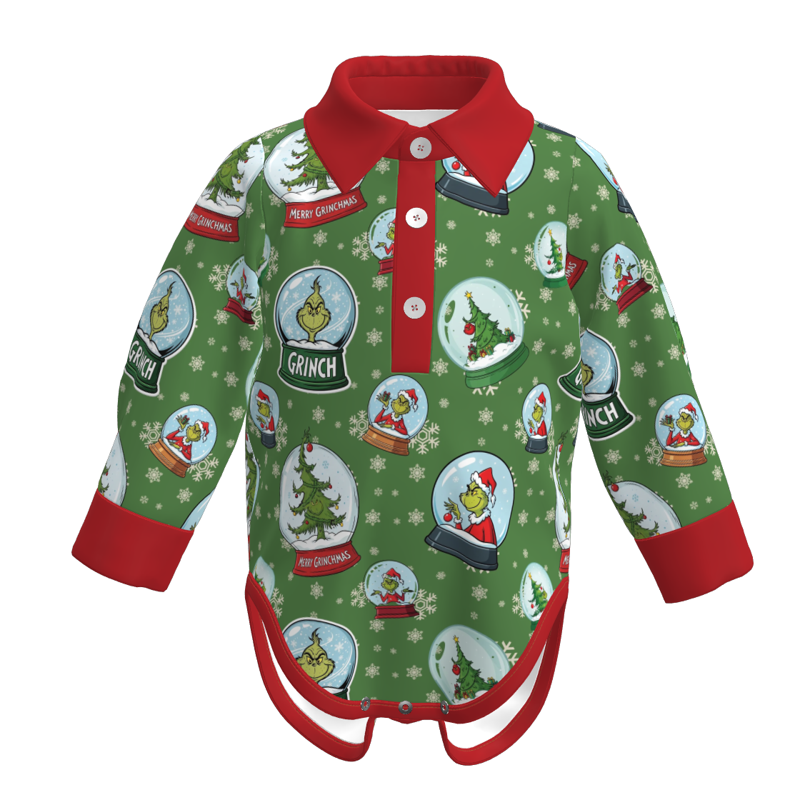 （Pre Order）Brothers Christmas Print Shirt&Romper