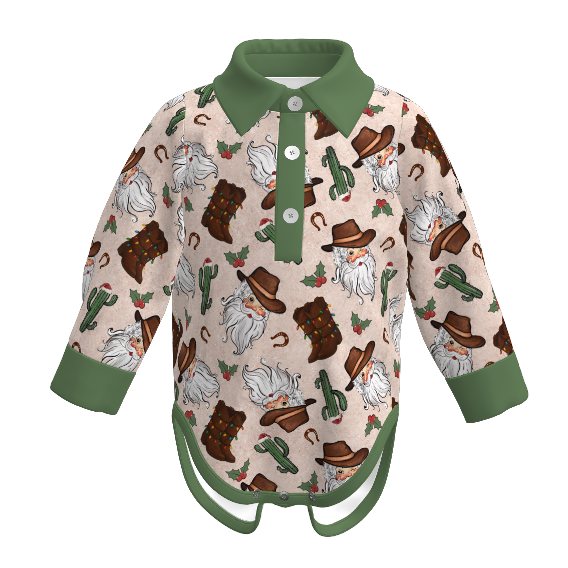 （Pre Order）Brothers Christmas Print Shirt&Romper