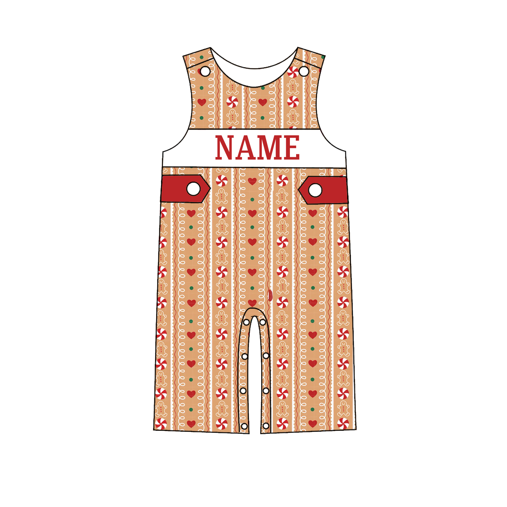 （Pre Order）Toddler Boys Christmas Embroidery Smocked Romper