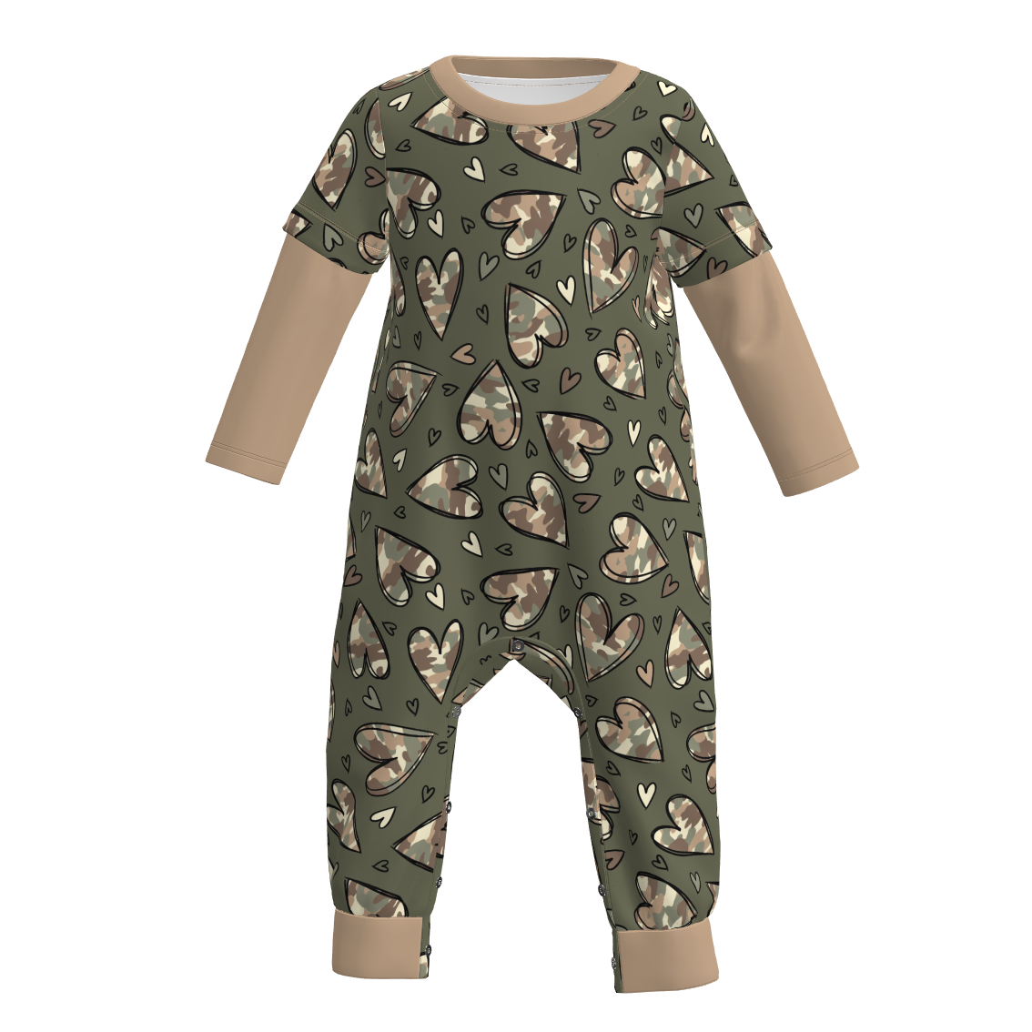（Pre Order）Toddler Boys Valentine's Day Print Romper