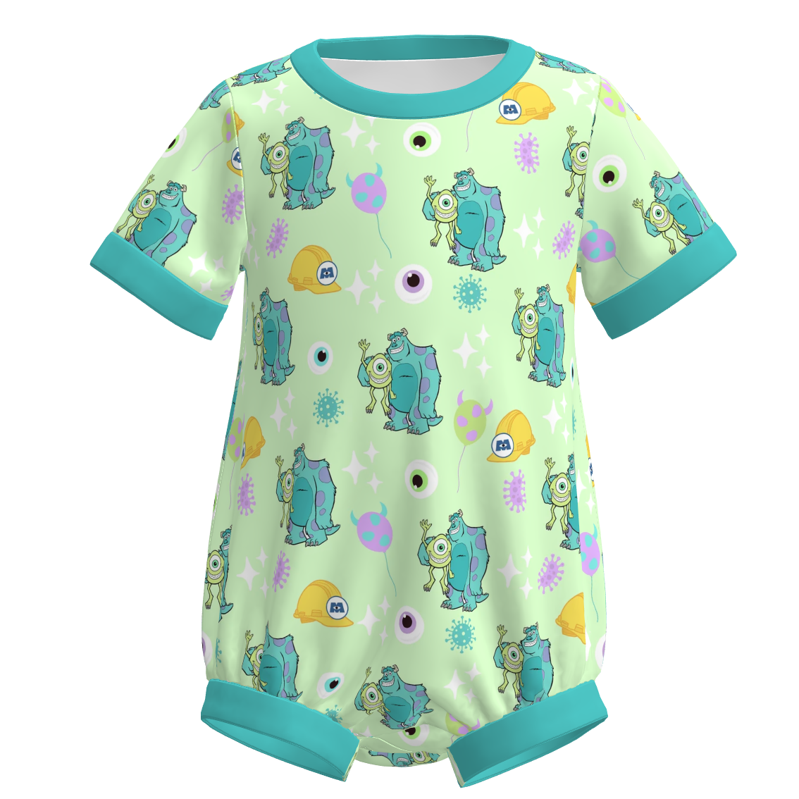 （Pre Order）Toddler Boys Spring&Summer Cartoon Print Romper