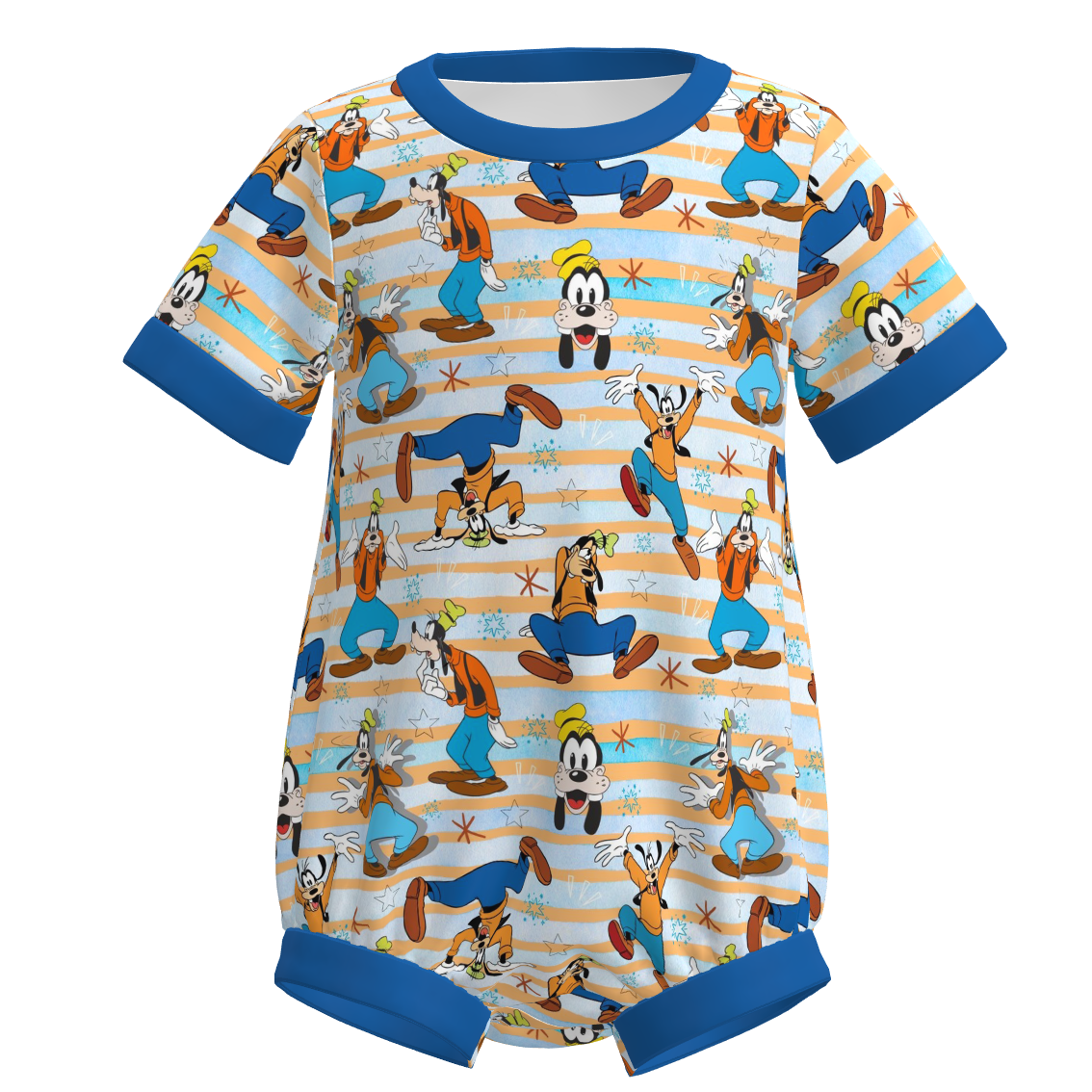 （Pre Order）Toddler Boys Spring&Summer Cartoon Print Romper