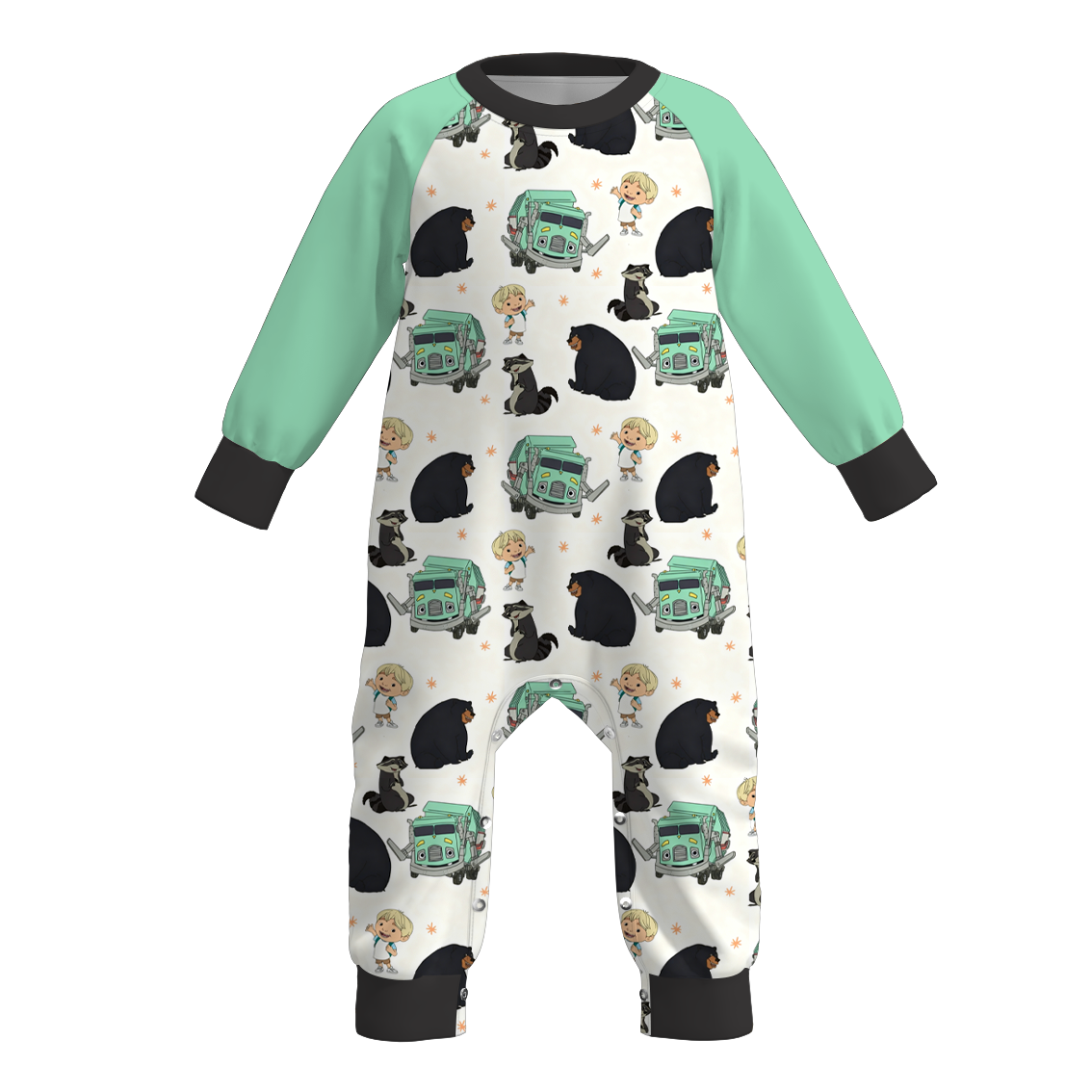 （Pre Order）Toddler Boys Spring&Summer Cartoon Print Romper