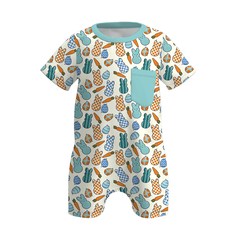 （Pre Order）Brothers Easter Bunny Print Top&Romper