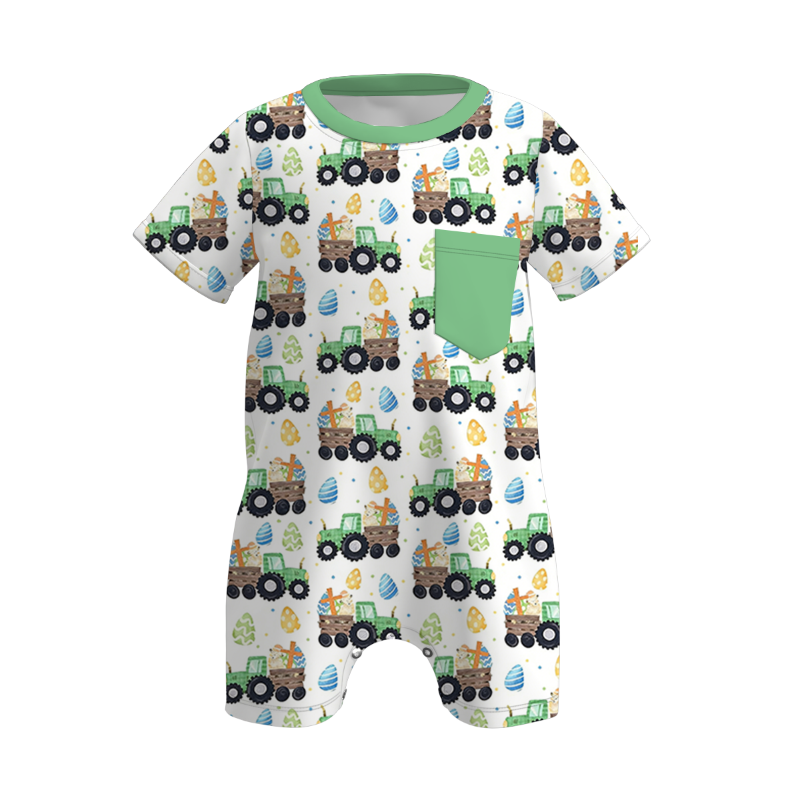 （Pre Order）Brothers Easter Truck Print Top&Romper