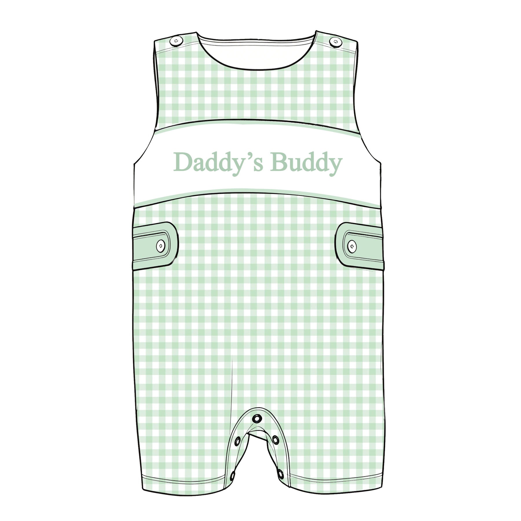 （Pre Order）Siblings DADDY'S GIRL&BOY Embroidery Smocked Dress,Set&Romper