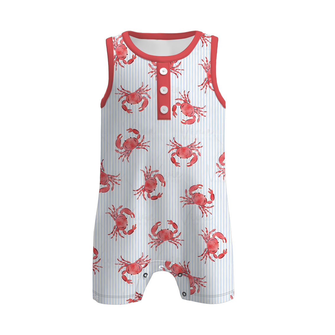 （Pre Order）Brothers Spring and Summer Crab Print Set＆Romper