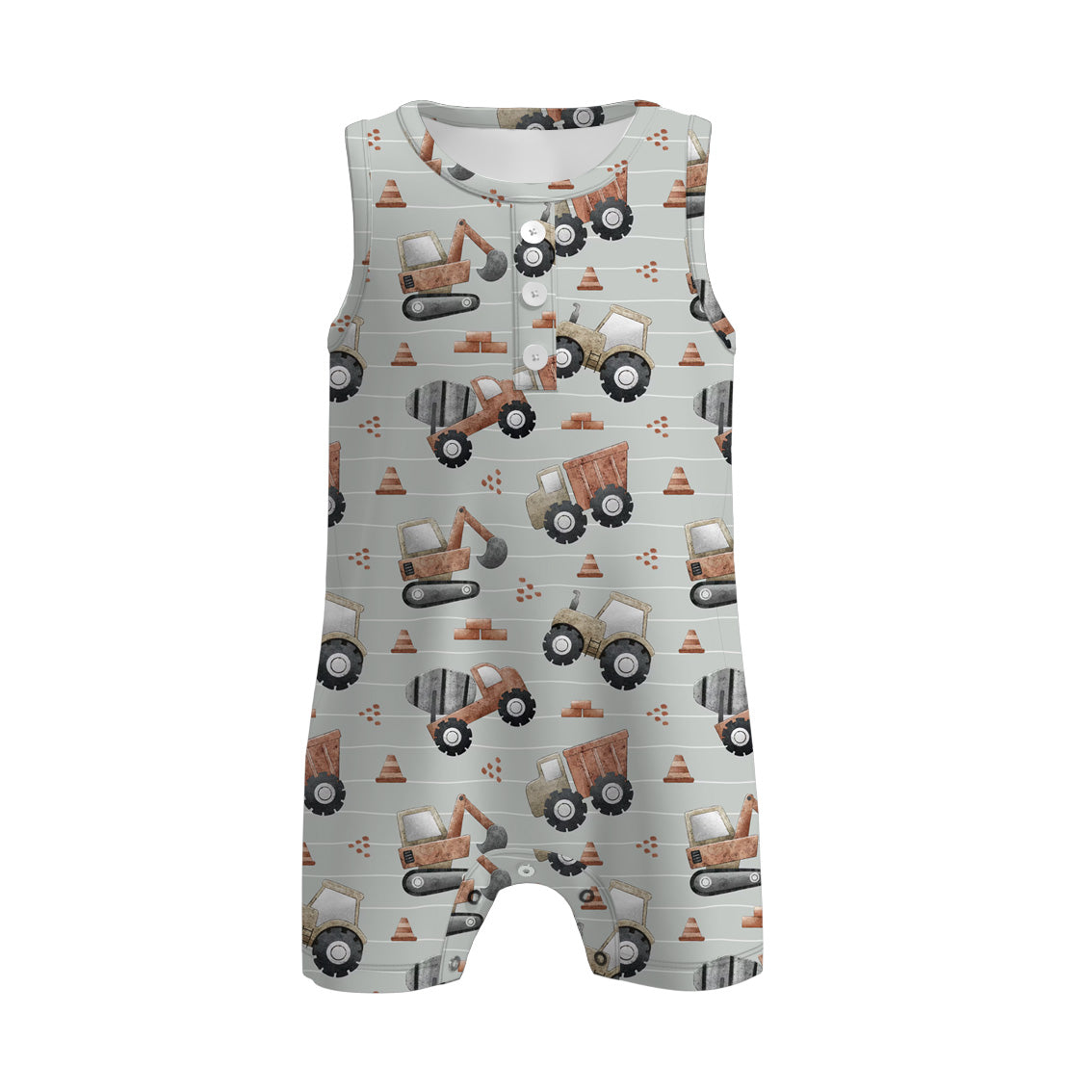 （Pre Order）Brothers Spring and Summer Car Print Set＆Romper