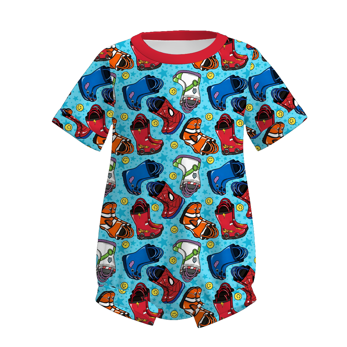 （Pre Order）Brothers Spring&Summer Boots Print Set&Romper