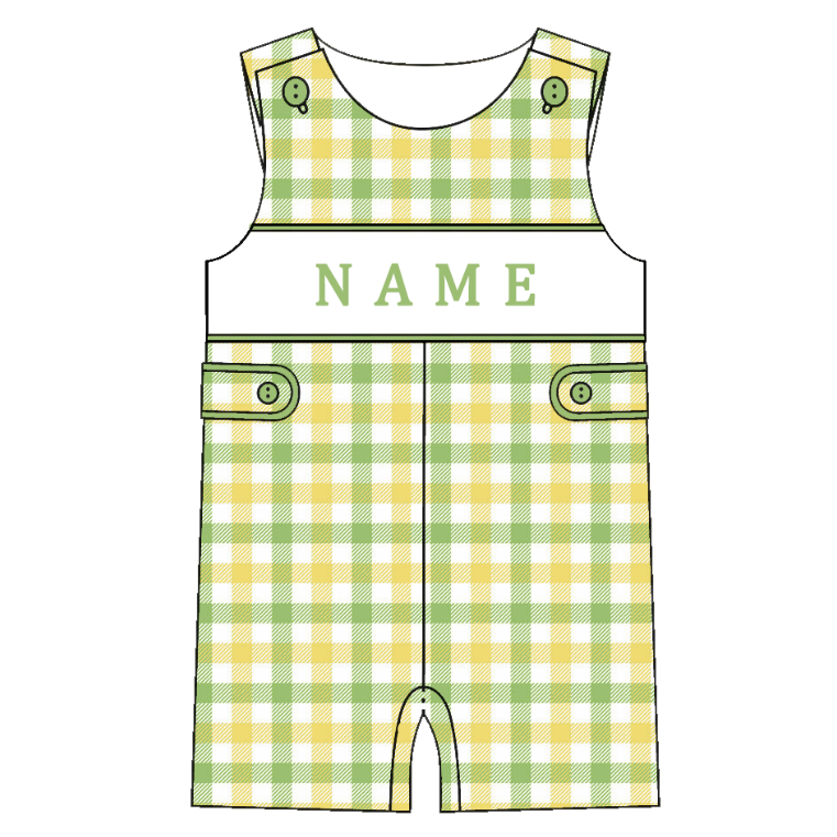 （Pre Order）Siblings Spring&Summer Daisy Embroidery Smocked Dress,Set&Romper-Customized name