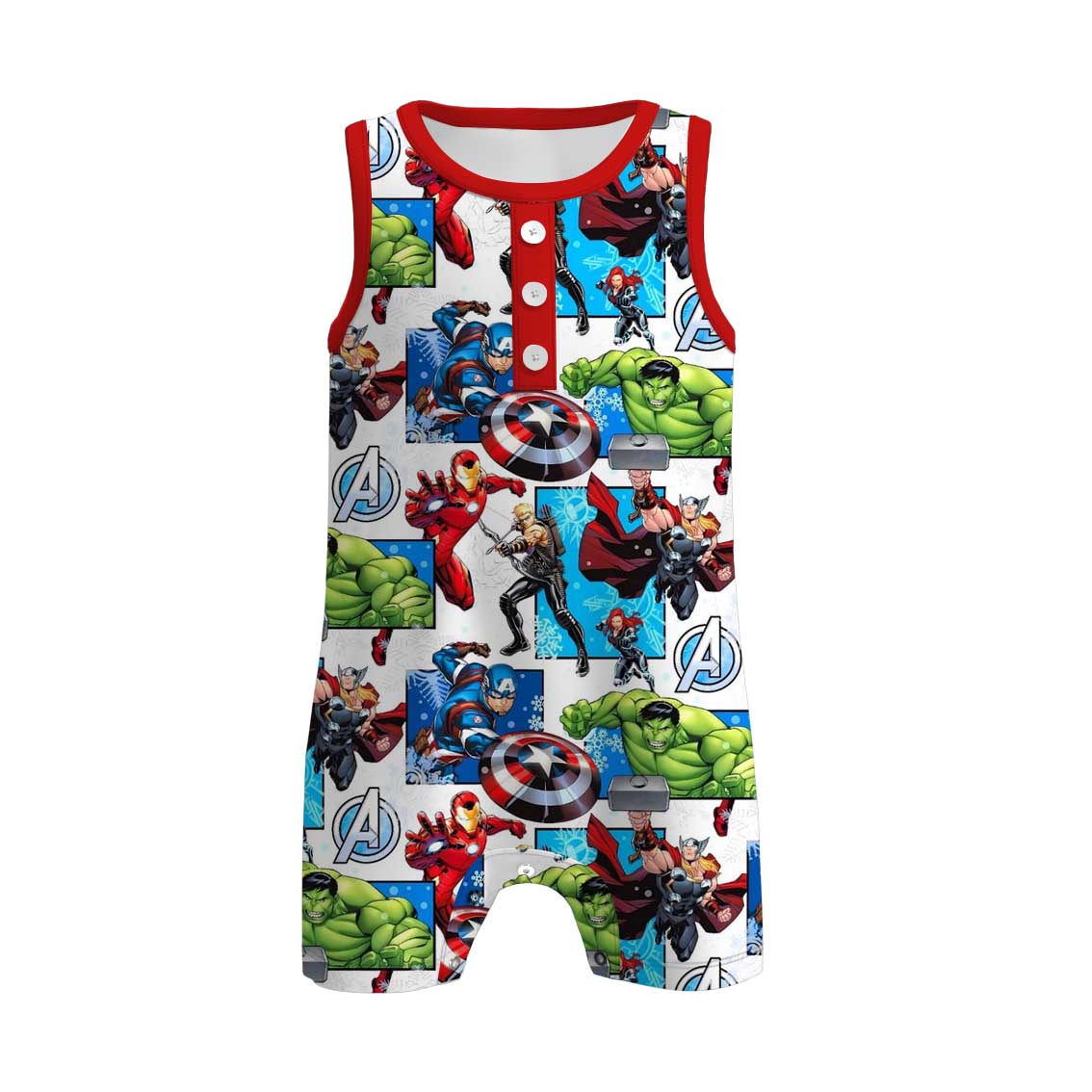 （Pre Order+Prepack Zone）Brothers Spring&Summer Cartoon Print Romper