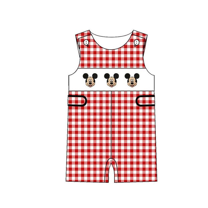 （Pre Order）Siblings Spring&Summer Cartoon Embroidery Smocked Dress,Set&Romper