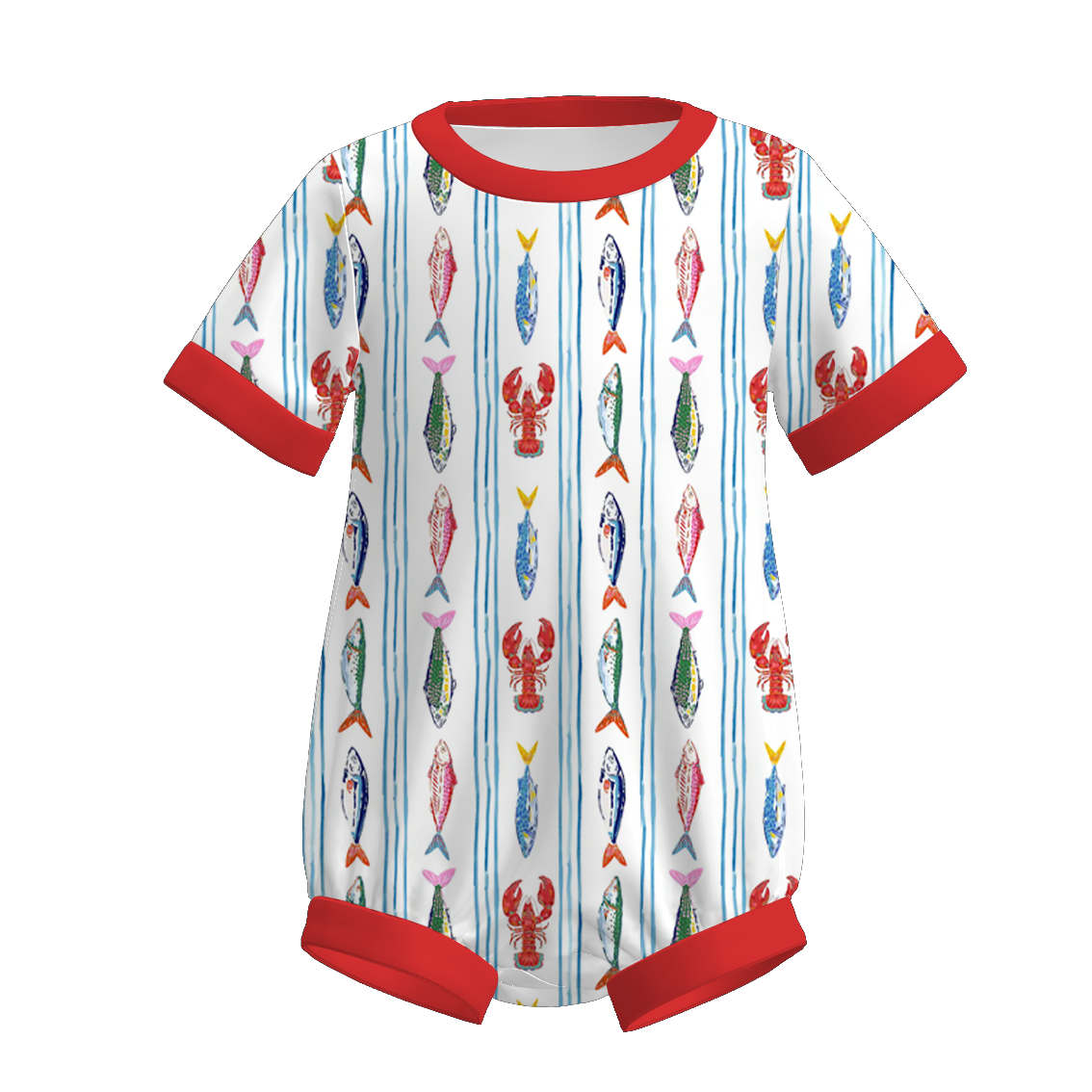 （Pre Order+Prepack Zone）Siblings Spring&Summer Seafood Print Dress,Set&Romper