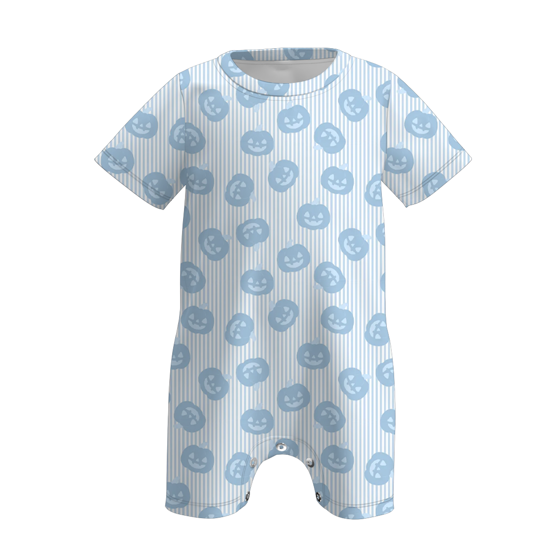 （Pre Order+Prepack Zone）Brothers Halloween Pumpkin Print Top&Romper