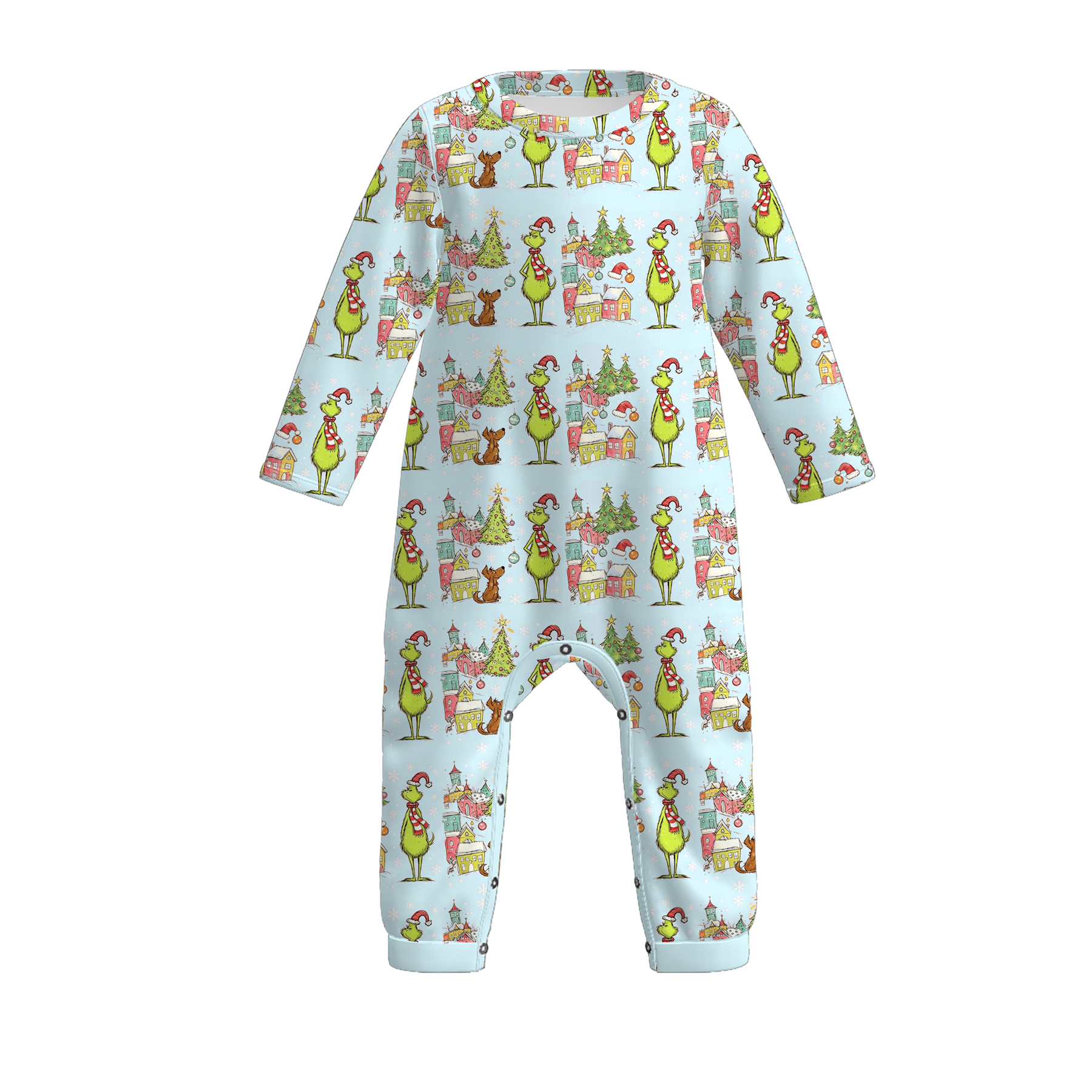 （Pre Order）Siblings Christmas Cartoon Print Set&Romper